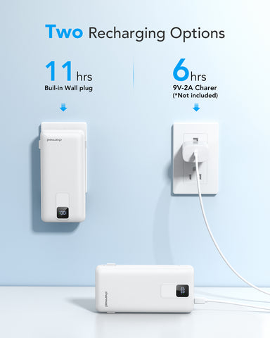Charmast 20000mAh Portable Charger with Built-in Cables and Wall Plug Charmast 20000mAh Portable Charger with Built-in Cables and Wall Plug