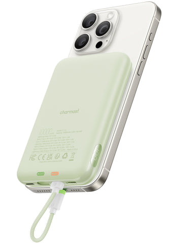 Charmast 10000mAh Slim 20W Power Bank with Removeable Cable & Display Charmast 10000mAh Slim 20W Power Bank with Removeable Cable & Display