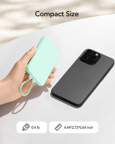 Charmast 10000mAh Slim 20W Power Bank with Removeable Cable & Display Charmast 10000mAh Slim 20W Power Bank with Removeable Cable & Display
