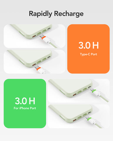 Charmast 10000mAh Slim 20W Power Bank with Removeable Cable & Display Charmast 10000mAh Slim 20W Power Bank with Removeable Cable & Display