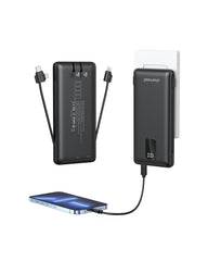 Charmast Built-in AC Plug & Cables 10000mAh Power Bank Charmast Built-in AC Plug & Cables 10000mAh Power Bank