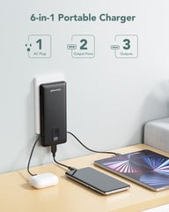 Charmast Built-in AC Plug & Cables 10000mAh Power Bank Charmast Built-in AC Plug & Cables 10000mAh Power Bank