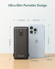 Charmast Built-in AC Plug & Cables 10000mAh Power Bank Charmast Built-in AC Plug & Cables 10000mAh Power Bank