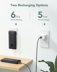 Charmast Built-in AC Plug & Cables 10000mAh Power Bank Charmast Built-in AC Plug & Cables 10000mAh Power Bank
