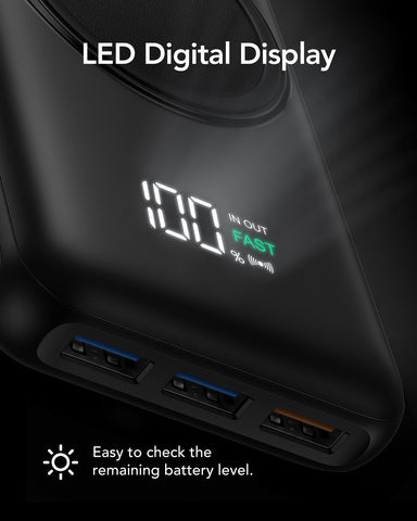 Charmast 10000mAh Magnetic Wireless Power Bank 20W Charmast 10000mAh Magnetic Wireless Power Bank 20W