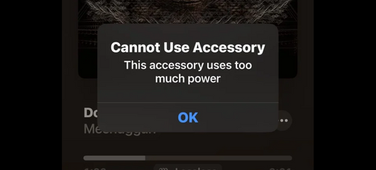 This Accessory Uses Too Much Power Error