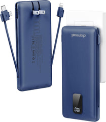 Charmast Built-in AC Plug & Cables 10000mAh Power Bank