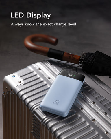 Charmast 20000mAh Power Bank with Built-in Cables | USB C Battery Pack