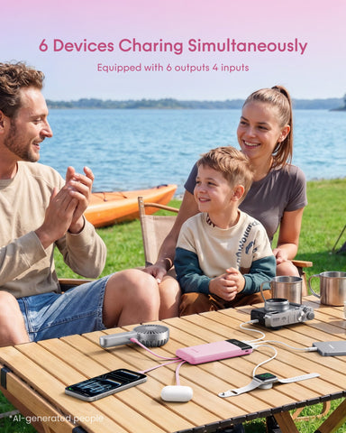 Charmast 10000mAh 22.5W Built-in Cables | Ultra Slim | LED Display Power Bank