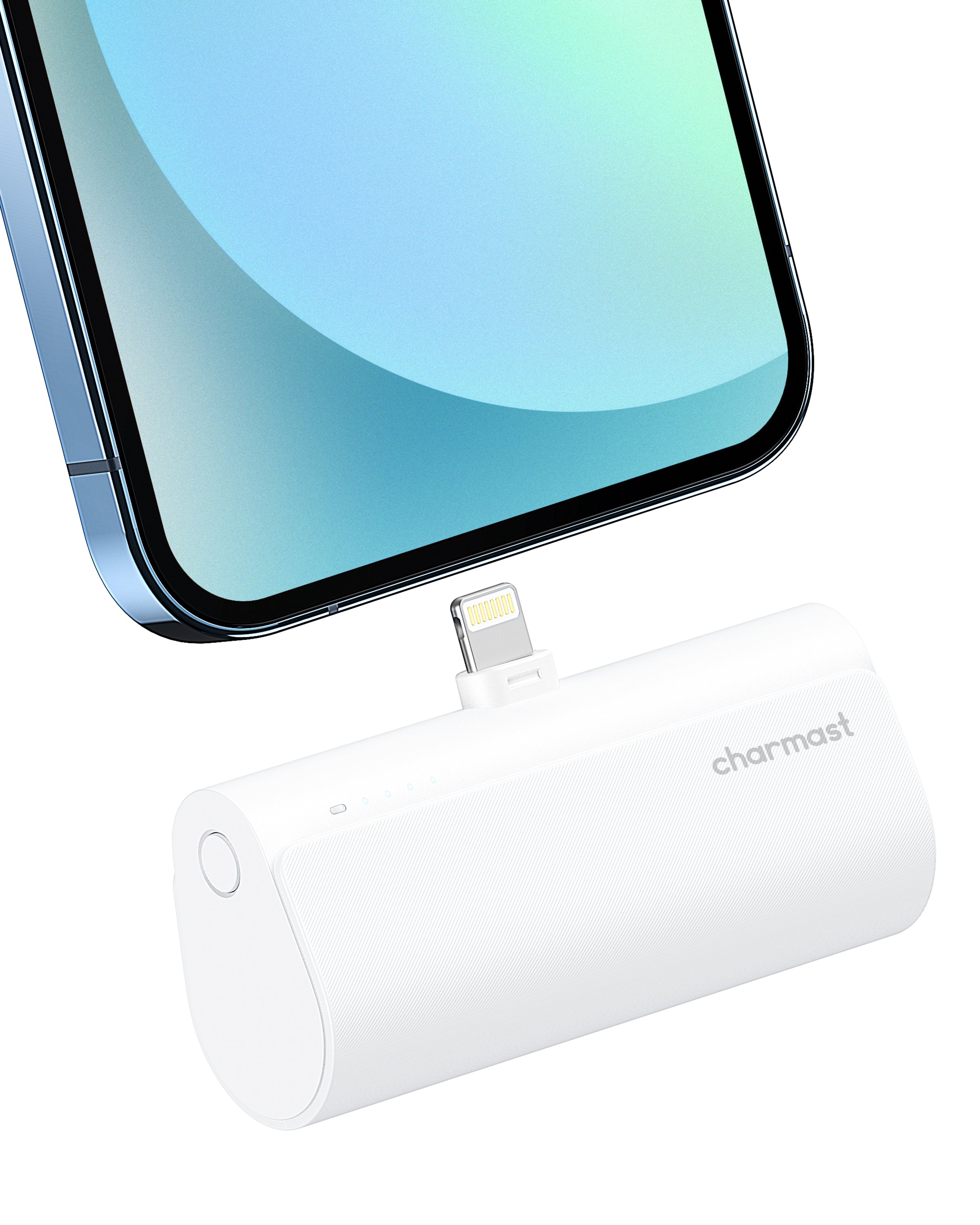 Charmast Lightning Connector 20W PD 5000mAh Mini Power Bank White