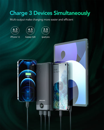 30000mAh 20W Fast Charging Power Bank with LED Display
