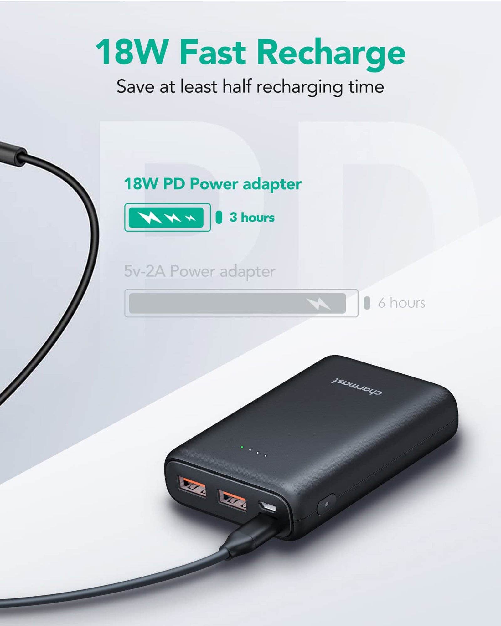 10000mAh PD20W Mini Fast Charging Power Bank